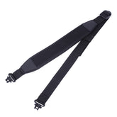 2-punkts riffelsejl med svirvler, skridsikker skulderpolstret rem, længdejusterbar pistolslynge til udendørs brug